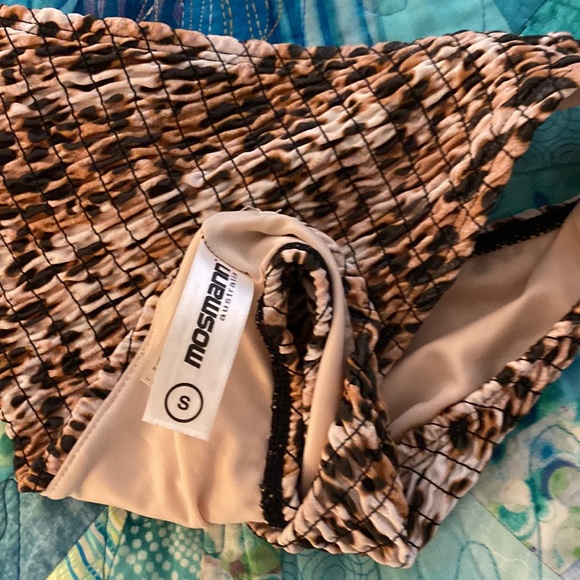 NWOT Mosmann Australia Leopard Print Swim Bikini Top and Bottom Size Small - Picture 7 of 8